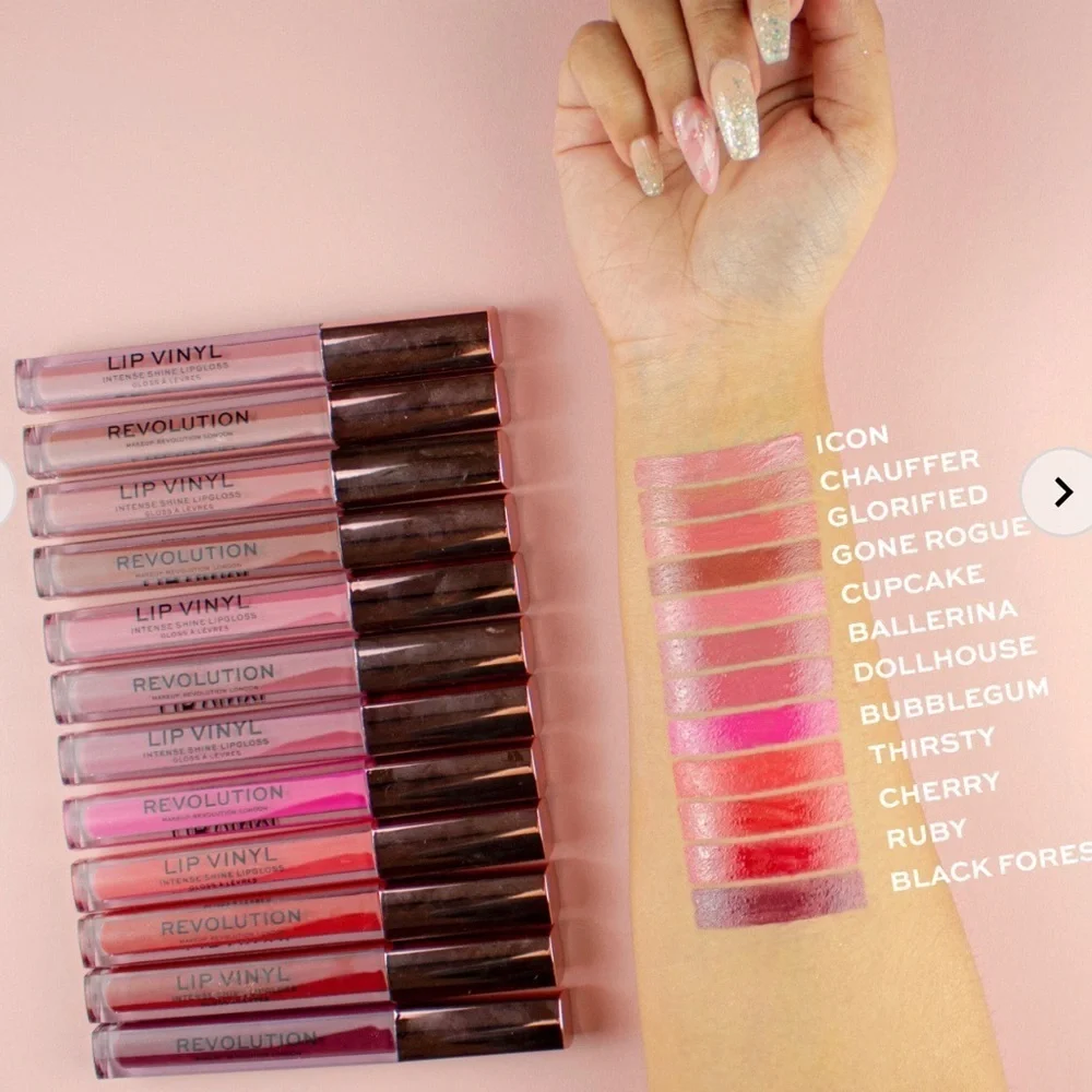 New! Revolution velvet kiss lip vinyl - Gone Rogue a Brown Nude Shade
